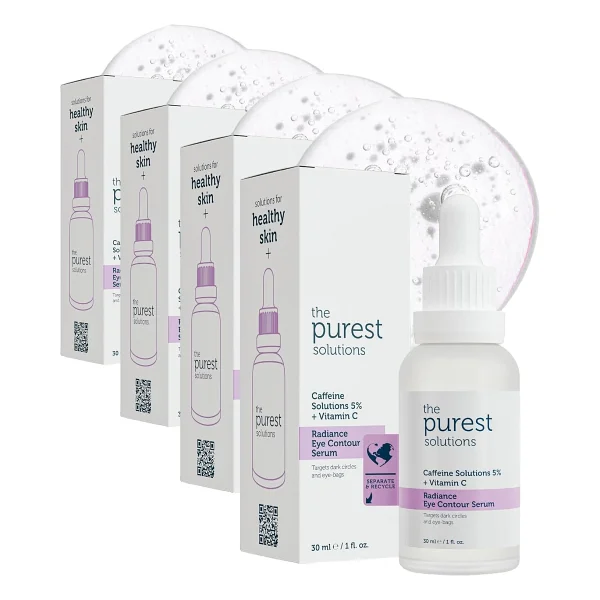 The Purest Solutions Caffeine 5% + Vitamin C Aydınlatıcı Göz Altı Serumu 30 ml - Görsel 5