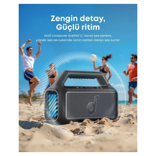 Anker SoundCore Boom 2 Siyah Bluetooth Hoparlör - Görsel 3