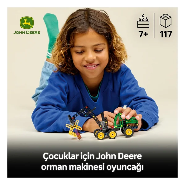 Lego 42218 Technic John Deere 1470H Tekerlekli Orman Makinesi - Görsel 9