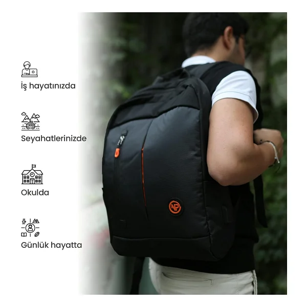 Npo Citylife CL01S Smart 16" Laptop Sırt Çantası - Görsel 4