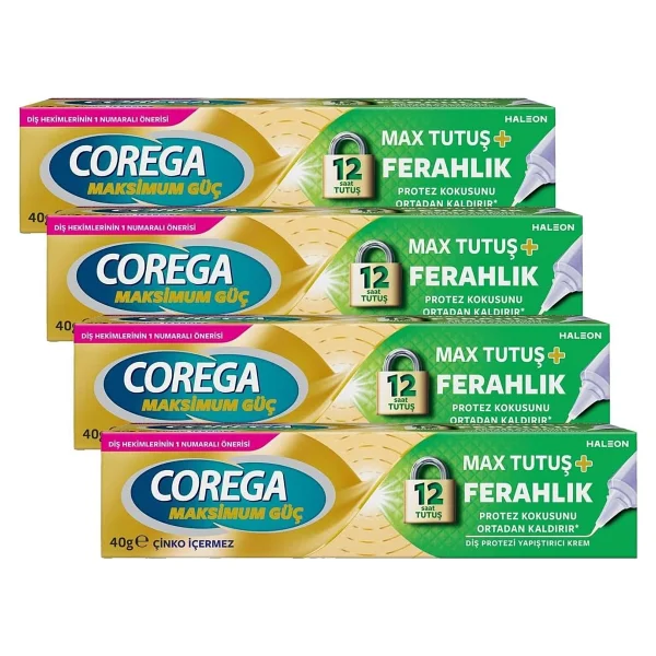 Corega Max Tutuş + Ferahlık 40 gr Protez Diş Yapıştırıcı - Görsel 7
