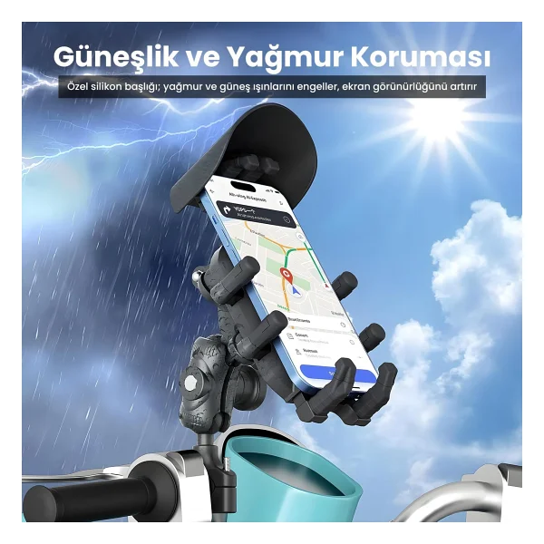 Bix BPH05 Motosiklet/Bisiklet Telefon Tutucu - Görsel 5