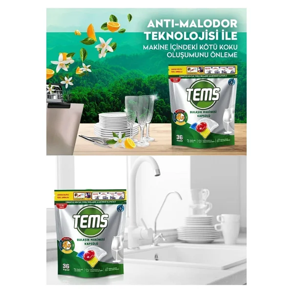 Tems Bulaşık Makinesi Tableti 36'lı - Görsel 2