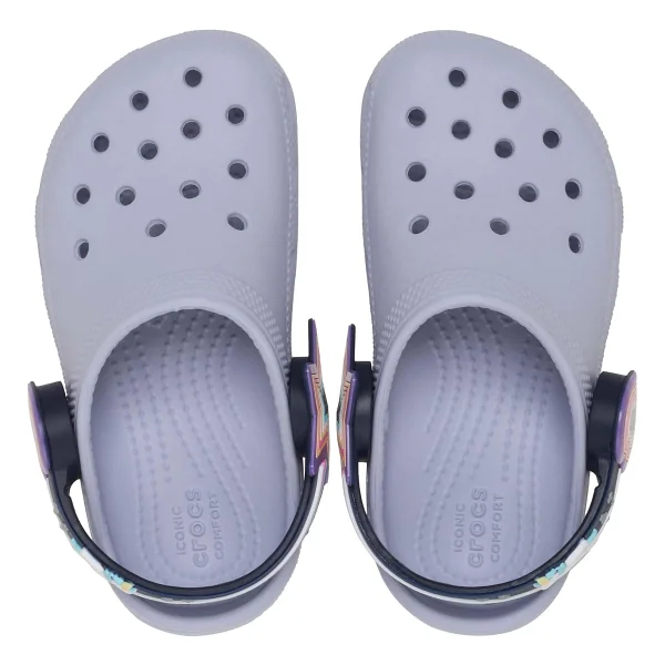 Crocs Classic Imagination Lights Backstrap Clog T 211892-5BO Mor Bebek Terlik - Görsel 4