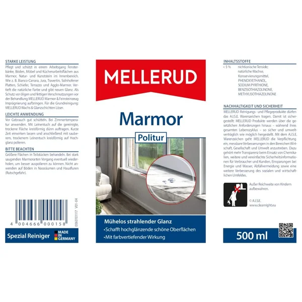 Mellerud 500 ml Mermer Cilası - Görsel 3