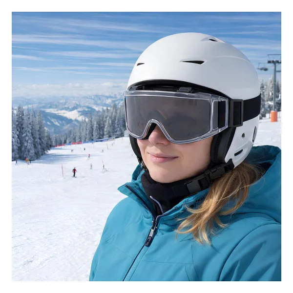 Badem10 Kayak Gözlüğü Güneş Kar Gözlük Füme Snowboard Glasses Ekonomik Seri Gözlük - Görsel 2