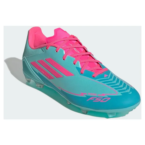 Adidas F50 Messi League FG/MG IH0928 Turkuaz-Pembe Erkek Krampon - Görsel 6