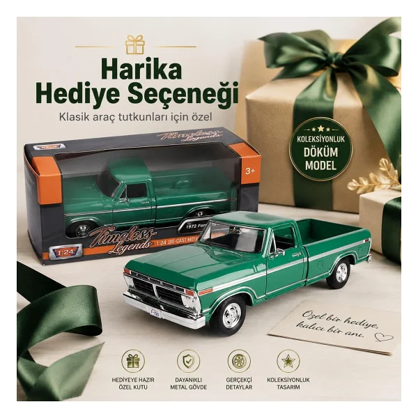Vardem MM-79386 Motormax 1:24 1977 Ford F-150 Custom Model Araba - Görsel 8