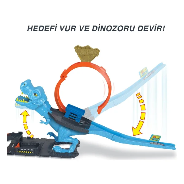 Hot Wheels Dinozor ile Mücadele Oyun Seti HKX42 - Görsel 5