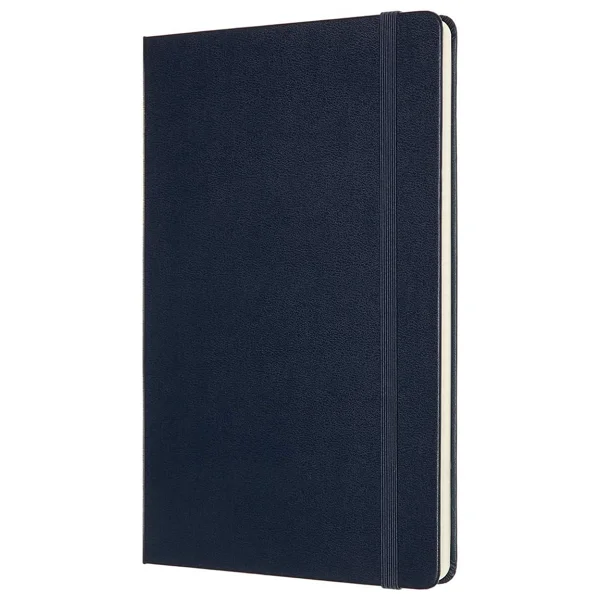 Moleskine Klasik Defter, Sert Kapak, Büyük (5 x 8.2) Çift Düzen, Çizgili/Düz, Safir Mavisi, 240 Sayfa - Görsel 3