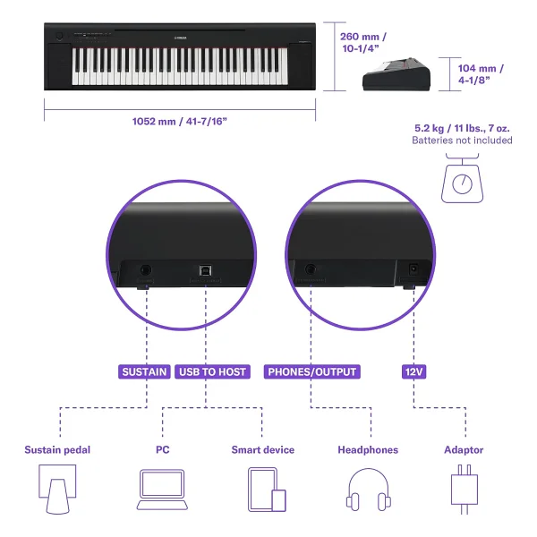 Yamaha Piaggero NP-15 61 Tuşlu Org - Görsel 6