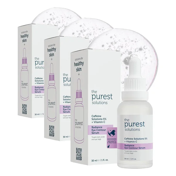 The Purest Solutions Caffeine 5% + Vitamin C Aydınlatıcı Göz Altı Serumu 30 ml - Görsel 6
