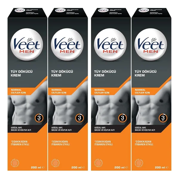 Veet Professional Bacak ve Vücut 200 ml 3 Adet Tüy Dökücü Krem - Görsel 9