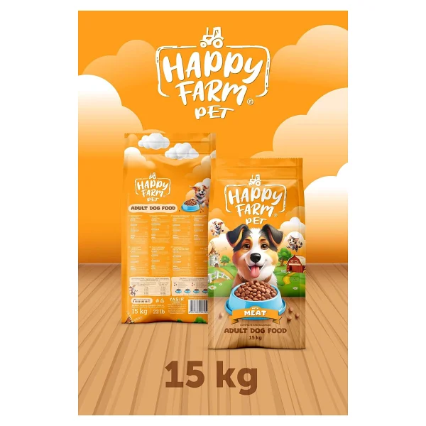 Happy Farm Kuzu Etli 15 kg Yetişkin Köpek Maması - Görsel 8