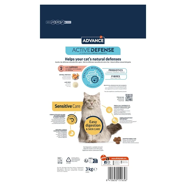 Advance Sensitive Somonlu 3 kg Yetişkin Kedi Maması - Görsel 3