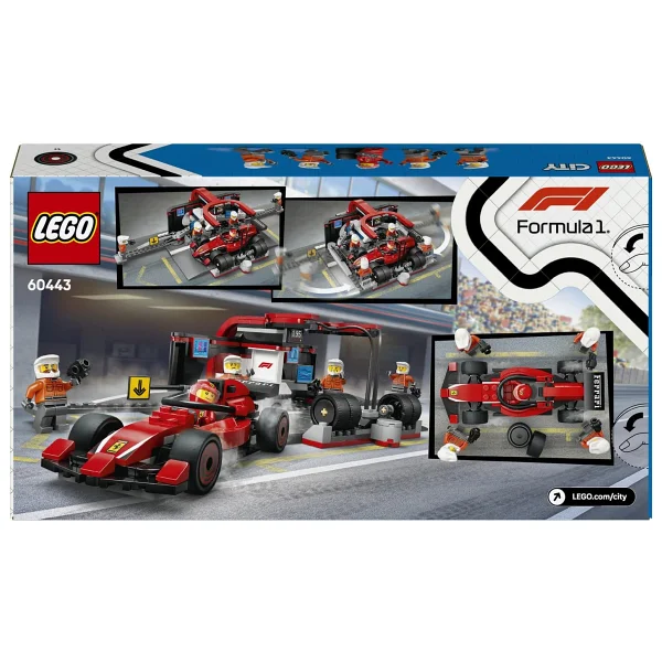 Lego 60443 City Ferrari Arabalı F1 Pit Stop ve Pit Ekibi - Görsel 4
