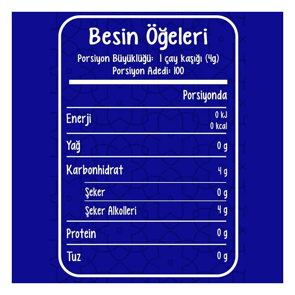 Sweetwell Eritritol Doğal Toz Tatlandırıcı 400 Gr Sıfır Kalori Keto Diyet Erythritol - Görsel 5