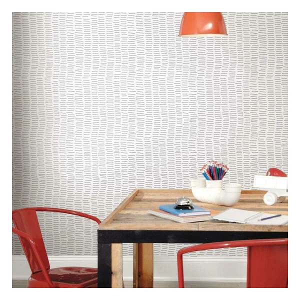 RoomMates RMK11364WP Gri ve Beyaz Kene İşareti Peel and Stick Duvar Kağıdı - Görsel 3