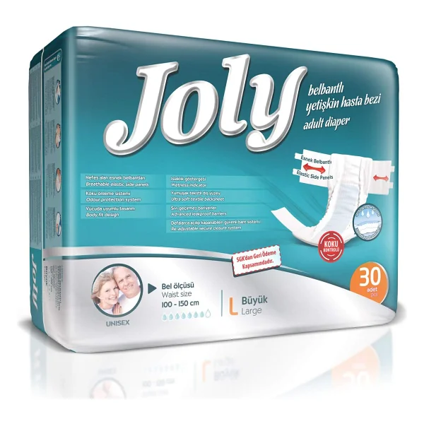 Joly Belbantlı Büyük Boy L 30'lu Hasta Bezi - Görsel 4