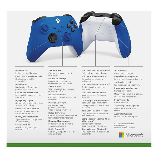 Microsoft Xbox Series 9. Nesil Mavi Kablosuz Oyun Kolu (Microsoft Türkiye Garantili) - Görsel 7