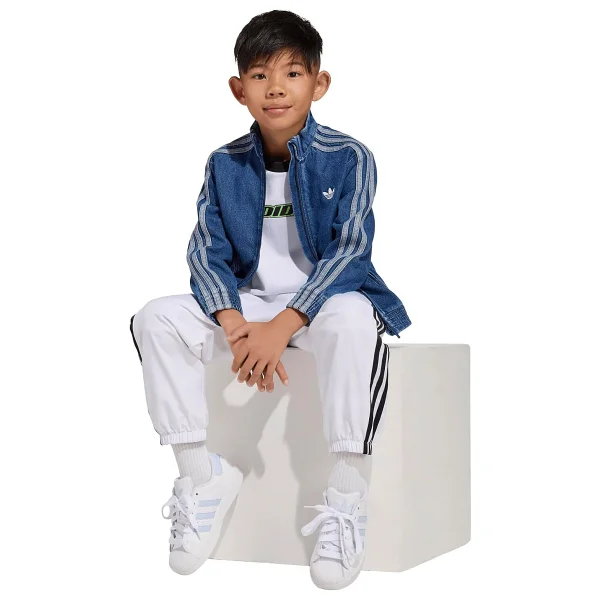 adidas Firebird Denim Çocuk Mavi Ceket - Görsel 5