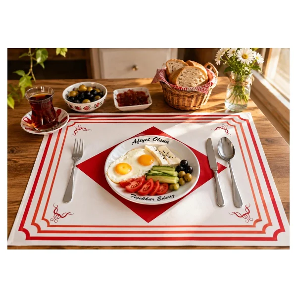 500 Adet Amerikan Servis Kağıdı Sunum Servis Kağıdı Büyük Boy 30x40 cm - Görsel 5