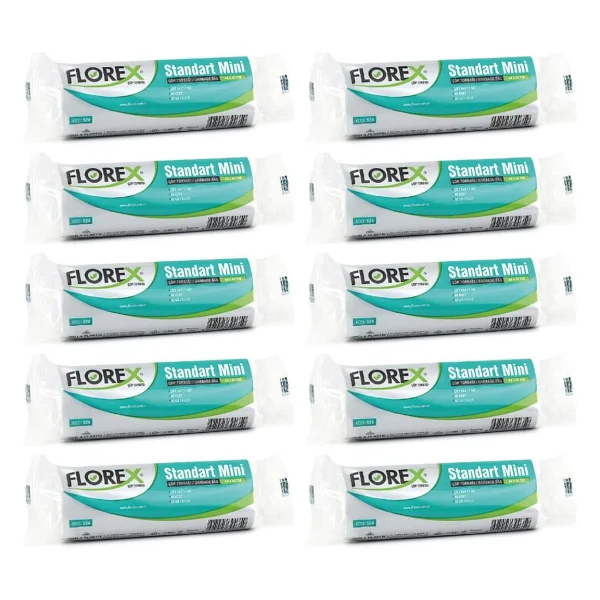 Florex Standart Mini Boy Çöp Poşeti 40'lı 10 Adet - Görsel 2