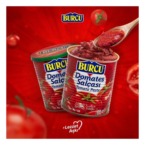 Burcu Domates Salçası 830 gr - Görsel 2