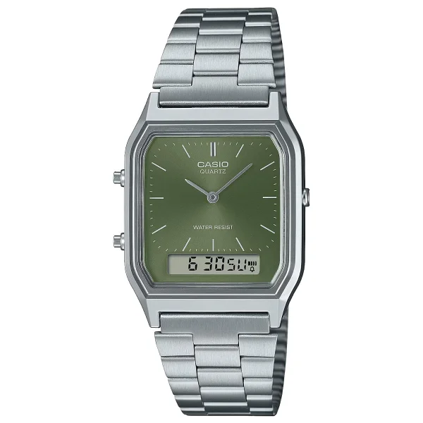 Casio Standart AQ-230GA-9DMQ Çelik Kordon Altın Kol Saati - Görsel 9