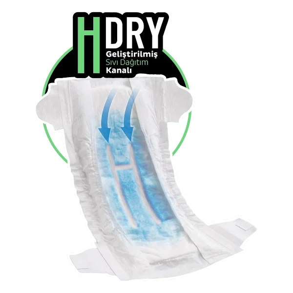 Sleepy Natural Double Soft 1 Numara Yenidoğan 50'li Bebek Bezi - Görsel 5