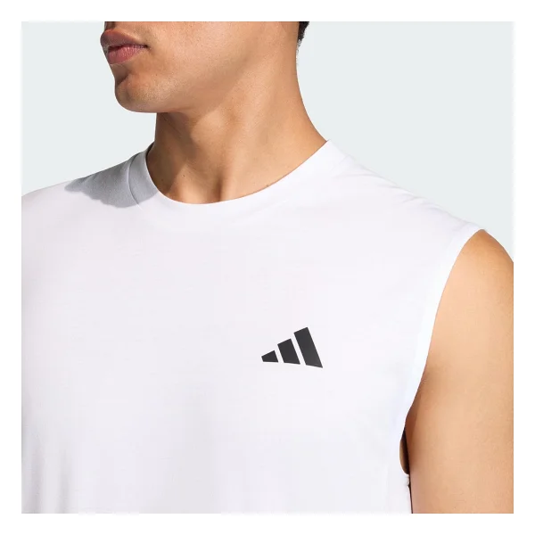 Adidas Workout Esssentials Feelready Sıfır Kol Bisiklet Yaka Erkek Spor Tişört - Görsel 3