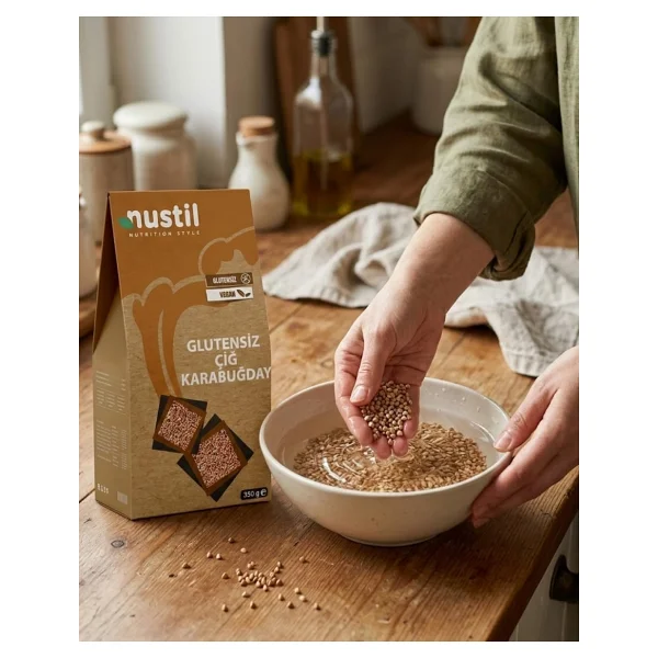 Nustil Glutensiz Çiğ Karabuğday Unu 350 gr - Görsel 4