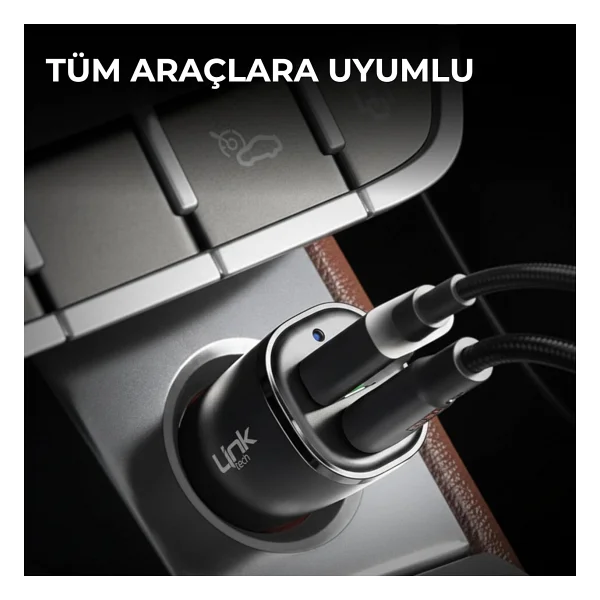 LinkTech C480e 12 W Hızlı Araç Şarj Aleti - Görsel 4