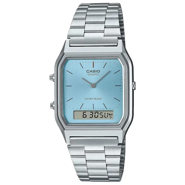 Casio Standart AQ-230GA-9DMQ Çelik Kordon Altın Kol Saati - Görsel 4