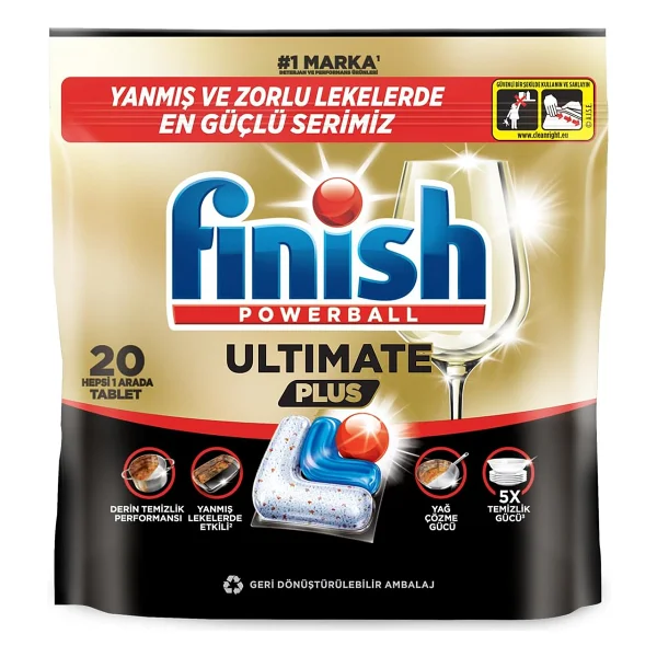 Finish Ultimate Plus Bulaşık Makinesi Tableti 20'li - Görsel 2
