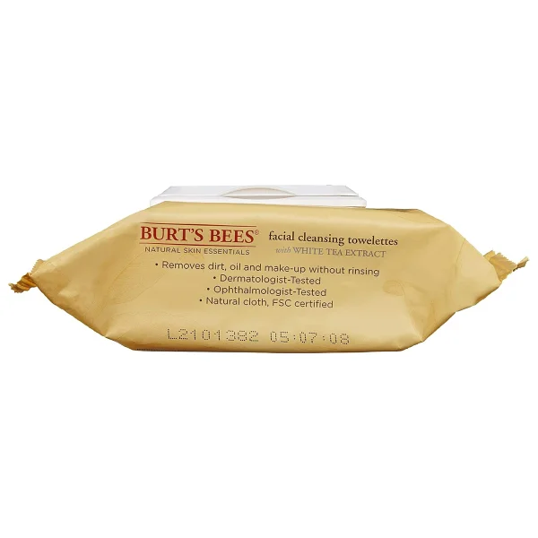 Burt's Bees Beyaz Çay Özlü Yüz Temizleme Mendili - Görsel 3
