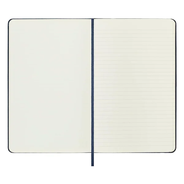Moleskine Klasik Defter, Sert Kapak, Büyük (5 x 8.2) Çift Düzen, Çizgili/Düz, Safir Mavisi, 240 Sayfa - Görsel 7