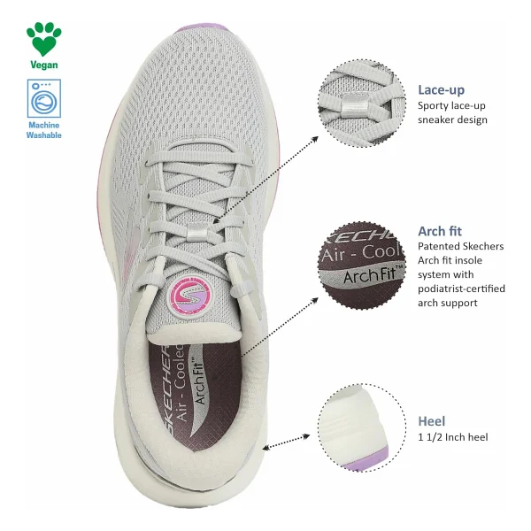 Skechers Go Walk Distance Walker Kadın Yürüyüş Ayakkabısı 125129 - Görsel 5