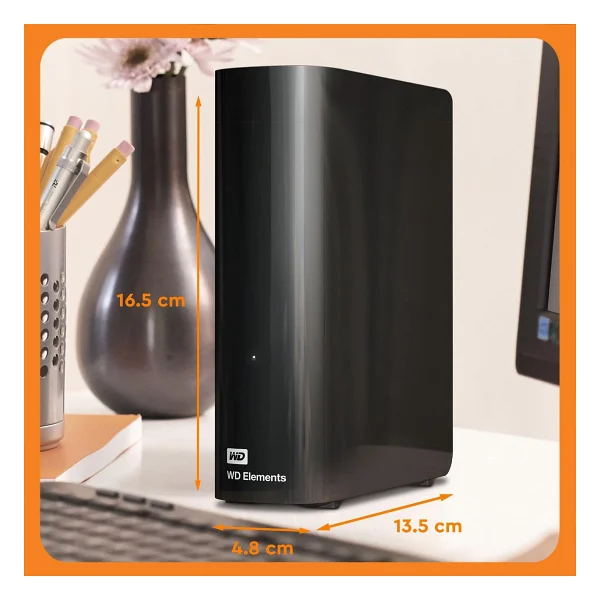 Western Digital Elements Desktop WDBWLG0060HBK USB 3.0 3.5" 6 TB Harici Harddisk - Görsel 2