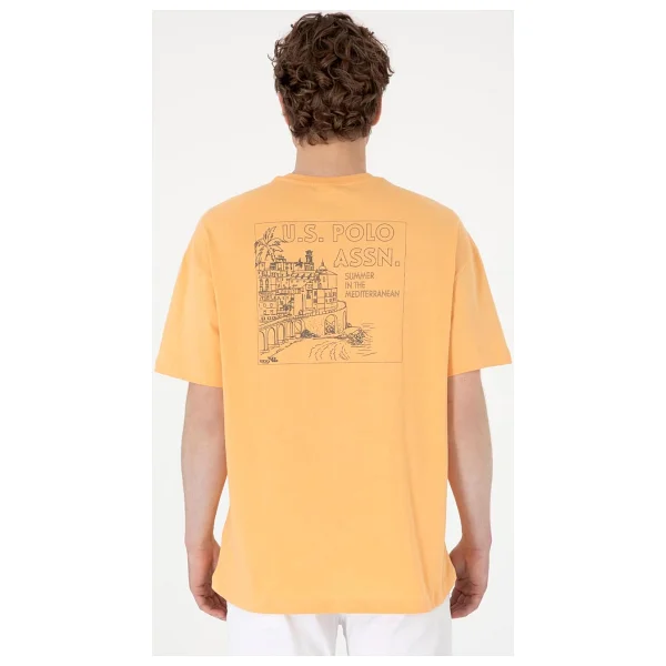 U.S. Polo Assn 50299543 Kısa Kollu Bisiklet Yaka Erkek Oversize Tişört - Görsel 6