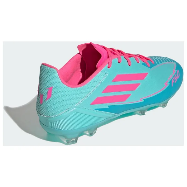 Adidas F50 Messi League FG/MG IH0928 Turkuaz-Pembe Erkek Krampon - Görsel 7