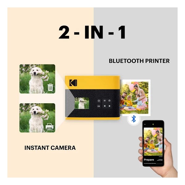 Kodak Mini Shot 3 Era Siyah Instant Fotoğraf Makinesi - Görsel 2