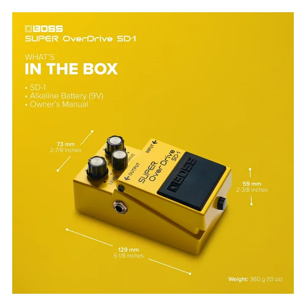Boss SD-1 Super OverDrive Compact Pedal - Görsel 7