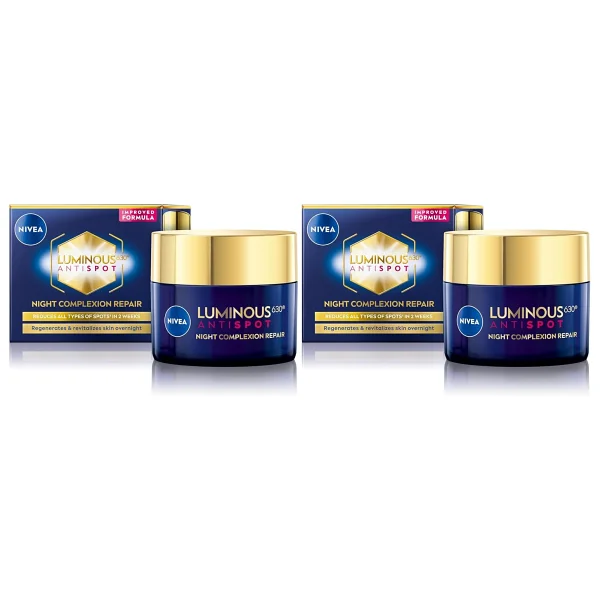 NIVEA Luminous630 Thiamidol Etkili Leke Karşıtı Gece Yüz Bakım Kremi 50ml, Hyaluronik Asit, Nemlendirici - Görsel 8