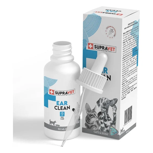 Supravet Ear Clean 50 ml Kedi Köpek Kulak Temizleme Solüsyonu - Görsel 2