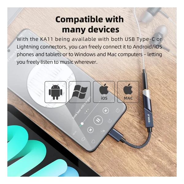 FiiO KA11 Type-C to Aux Dönüştürücü - Görsel 6