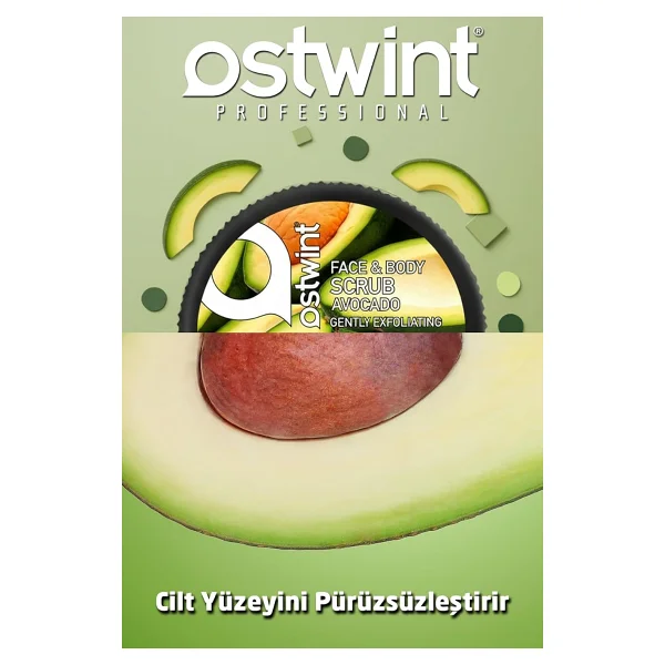 Ostwint Yüz ve Vücut Scrub Peeling Jel Avokado 300 ml - Görsel 6