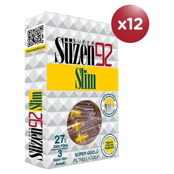Süper Süzen92 Ağızlık Filtresi Slim 27'li Display Box - Görsel 2