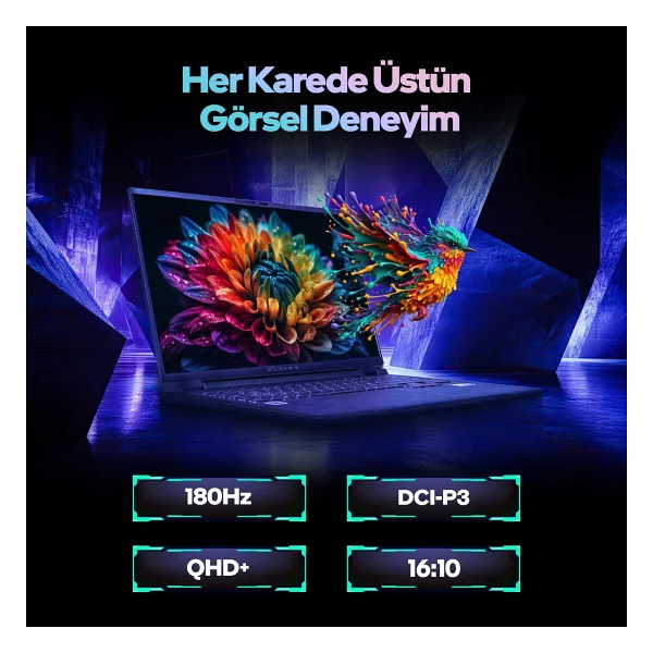 Game Garaj Slayer R9T XL-5070 V2.12 C7 Ryzen 9 8945HX 16 GB 1 TB SSD RTX5070 18" WQXGA Gaming Laptop - Görsel 5