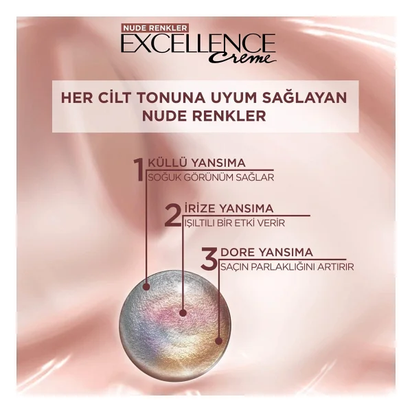 L'Oreal Paris Excellence Creme 4U Nude Kahve Saç Boyası - Görsel 9